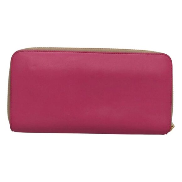 LOEWE Anagram Wallet Leather Pink Auth am7936 - Picture 7 of 16